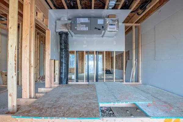 Custom HVAC installation completed for a new construction property